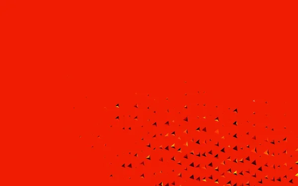 Темно Оранжева Векторна Текстура Трикутним Стилем Трикутники Абстрактному Тлі Барвистим — стоковий вектор