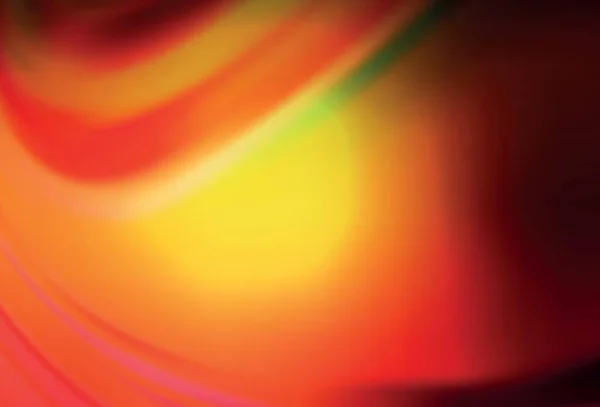Dunkelroter Gelber Vektor Glänzend Abstrakter Hintergrund Abstrakte Farbenfrohe Illustration Mit — Stockvektor