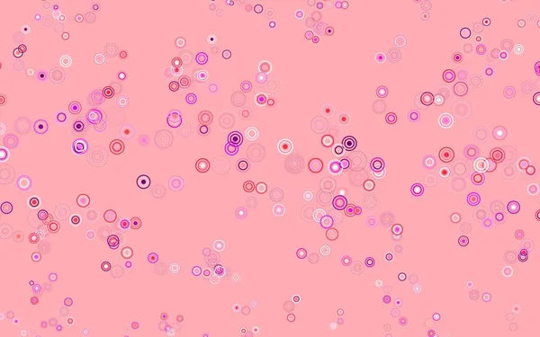 ディスク付きピンクベクトルテクスチャ 自然のスタイルで色の泡と抽象的なイラスト 未来的な広告 小冊子のパターン — ストックベクタ