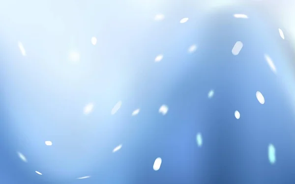Luz Fundo Vetor Azul Com Flocos Neve Xmas Glitter Ilustração — Vetor de Stock