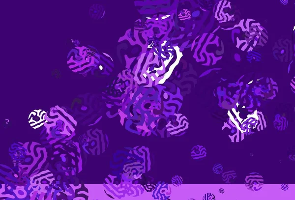 Luz Patrón Vectorial Púrpura Con Formas Aleatorias Diseño Decorativo Estilo — Archivo Imágenes Vectoriales