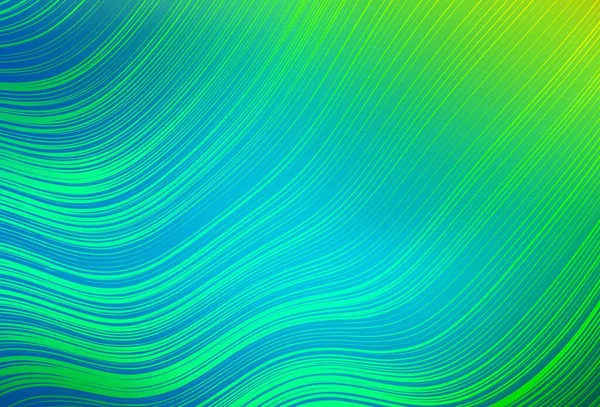 Azul Claro Verde Vector Colorido Fondo Borroso Ilustración Abstracta Moderna — Vector de stock