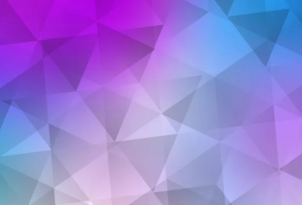 Rose Clair Bleu Vecteur Brillant Fond Triangulaire Illustration Abstraite Colorée — Image vectorielle