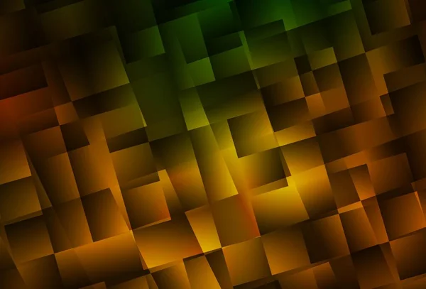 深绿色 黄色矢量背景与矩形 用一组五彩缤纷的矩形来说明 横幅的最佳设计 — 图库矢量图片