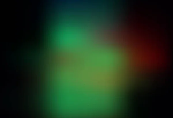 深绿色 红色矢量模糊了明亮的模板 色彩斑斓的抽象图解与渐变 手机的背景 — 图库矢量图片