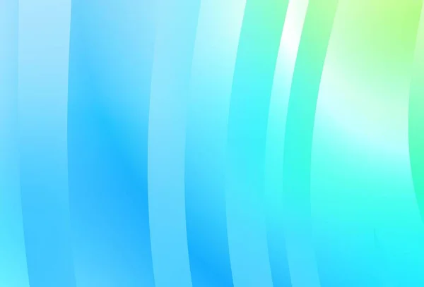 Bleu Clair Texture Vectorielle Verte Avec Des Lignes Courbées Une — Image vectorielle
