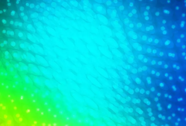 Lichtblauwe Groene Vectorachtergrond Met Stippen Glitter Abstracte Illustratie Met Wazige — Stockvector