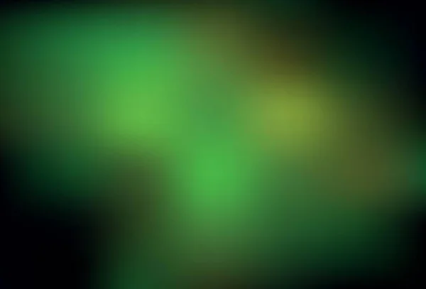 Koyu Yeşil Sarı Vektör Renkli Bulanık Fon Yaratıcı Illüstrasyon Yarım — Stok Vektör