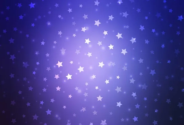 Luz Fundo Vetor Roxo Com Flocos Neve Xmas Estrelas Ilustração —  Vetores de Stock