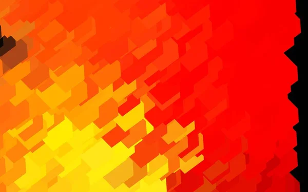 Dark Red Yellow Vector Background Rectangles Decorative Design Abstract Style — Stock Vector