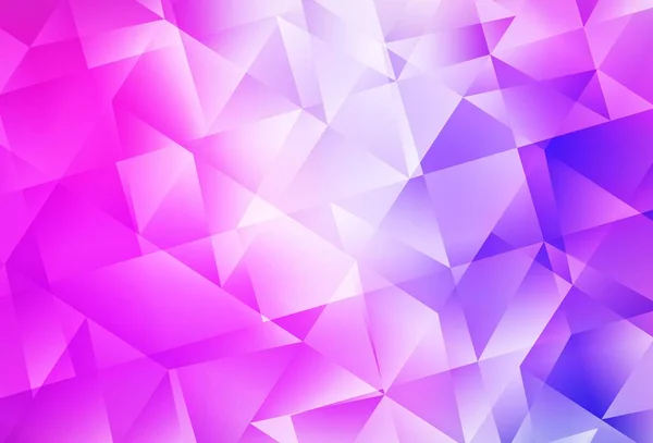 Luz Púrpura Fondo Poligonal Vector Rosa Ilustración Colorida Estilo Poligonal — Vector de stock