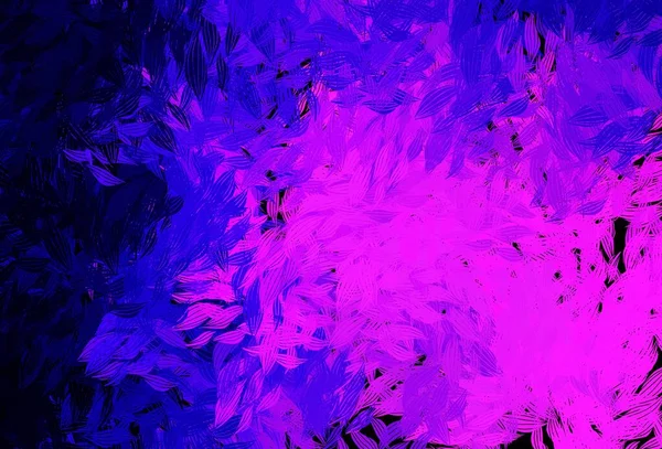 Темно Фиолетовый Розовый Вектор Листьями Смутная Абстрактная Иллюстрация Листьями Стиле — стоковый вектор