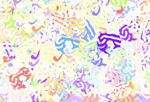 Modèle Vectoriel Multicolore Clair Avec Des Formes Aléatoires Illustration Colorée — Image vectorielle