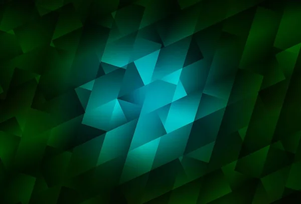 Tmavě Zelené Vektorové Pozadí Obdélníky Třpytivé Abstraktní Ilustrace Obdélníkovými Tvary — Stockový vektor