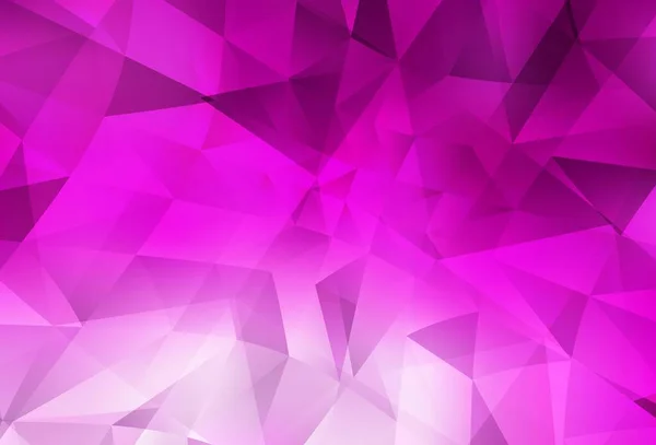 Светло Розовый Векторный Многоугольный Узор Многоугольная Абстрактная Иллюстрация Градиентом Полигональный — стоковый вектор