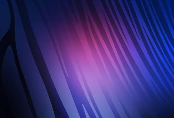 Dunkelrosa Blauer Vektorhintergrund Mit Schiefen Linien Brandneue Farbenfrohe Illustration Geschwungenem — Stockvektor