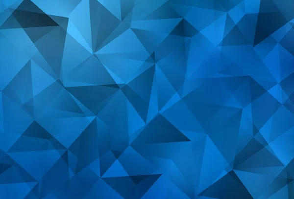 Light Blue Vektor Leuchtende Dreieckige Anordnung Bunte Abstrakte Illustration Mit — Stockvektor