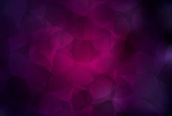 Sötét Rózsaszín Vektor Poligon Absztrakt Elrendezése Színes Absztrakt Illusztráció Háromszögekkel — Stock Vector