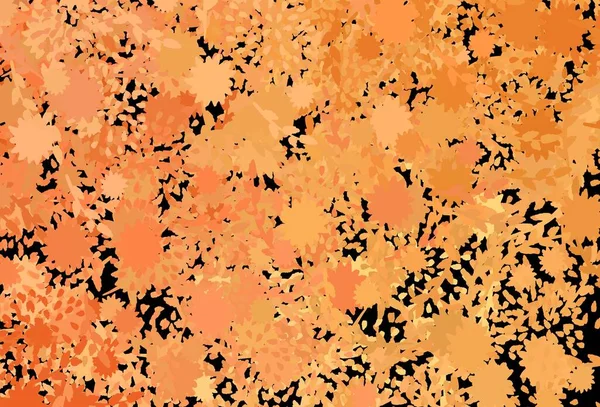 Světle Oranžový Vektorový Obrazec Náhodnými Tvary Moderní Abstraktní Ilustrace Barevnými — Stockový vektor