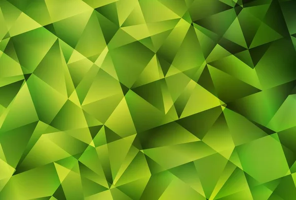 Modèle Triangles Dégradé Vectoriel Vert Clair Jaune Illustration Colorée Dans — Image vectorielle