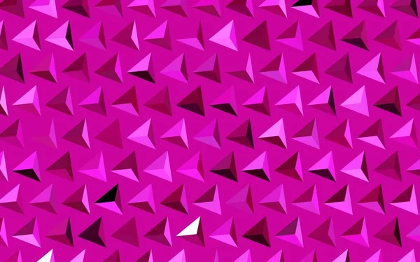 Темно Рожева Векторна Текстура Трикутним Стилем Декоративний Дизайн Абстрактному Стилі — стоковий вектор