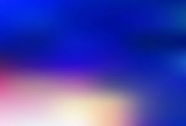 Bleu Clair Vecteur Jaune Flou Gabarit Lumineux Illustration Colorée Dans — Image vectorielle