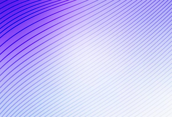 Светло Фиолетовый Векторный Фон Линиями Цветная Иллюстрация Простом Кривом Стиле — стоковый вектор