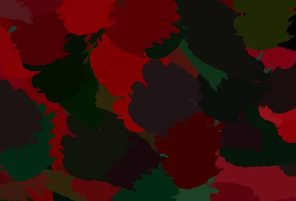 Světle Zelená Červené Vektorové Pozadí Abstraktními Tvary Ilustrace Barevnými Tvary — Stockový vektor