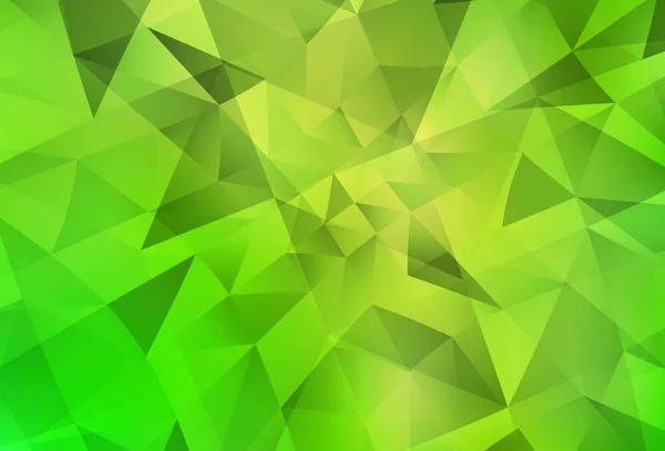 Hellgrünes Gelbes Vektorpolygonalmuster Bunte Illustration Polygonalen Stil Mit Farbverlauf Texturierte — Stockvektor