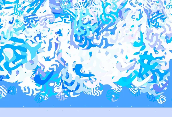 Rose Clair Fond Vectoriel Bleu Avec Des Formes Abstraites Illustration — Image vectorielle