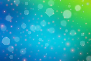 Açık mavi, yeşil vektör dokusu doğum günü tarzında. Modern soyut Noel ruh hali şekilleri. Kitapçıklar, eğitim broşürleri.