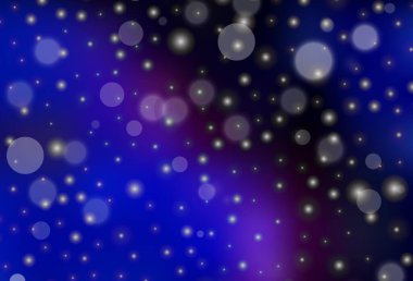 Koyu pembe, mavi vektör desenli, Noel tarzı. Noel özellikleriyle basit bir gradyan çizimi. Okul ve dil bilgisi siteleri için desen.