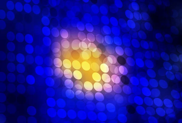 Bleu Foncé Texture Vectorielle Rouge Avec Disques Illustration Abstraite Scintillante — Image vectorielle