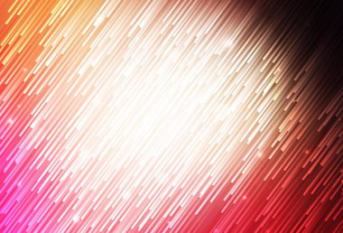 Açık Kırmızı, düz çizgileri olan sarı vektör düzeni. Renkli çubuklarla, soyut çizimler. Reklamınız, posteriniz, afişiniz için en iyi tasarım.