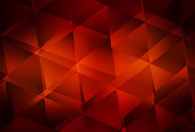 Koyu kırmızı vektör soyut mozaik desen. Gradyanı olan üçgen geometrik örnek. İşiniz için yepyeni bir tasarım..