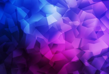Koyu pembe, mavi vektör soyut çokgen şablon. Origami stilinde gradyan ile yaratıcı geometrik illüstrasyon. İşiniz için yepyeni bir tasarım..