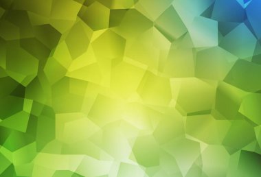 Açık yeşil, rastgele şekilli sarı vektör deseni. Renkli rastgele şekillerle modern soyut illüstrasyon. Duvar kağıtları için zarif tasarım.