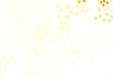 Yapay zeka formlarıyla açık sarı vektör arkaplan. Soyut şablondaki yapay zeka şekilleriyle parlayan illüstrasyon. Bilim için desen, geleceksel tasarımlar..