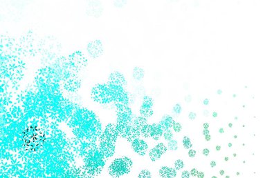 Açık yeşil vektör yapraklı doğal arkaplan. Yapraklı modern geometrik soyut çizim. Çocuk kitapları için renkli desen.