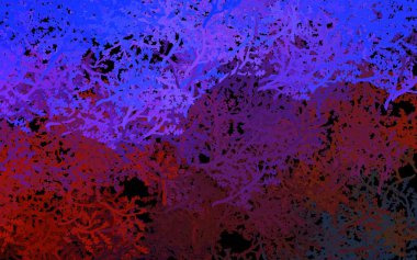 Koyu mavi, sarı vektör karalama desenli ağaçlar, dallar. Ağaçlarla karalama tarzında renkli çizimler. Çocuk kitapları için renkli desen.