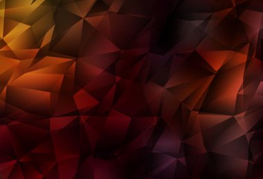 Koyu kırmızı vektör düşük polimerli doku. Üçgenlerden oluşan parlayan çokgen çizimler. İşiniz için yepyeni bir tasarım..