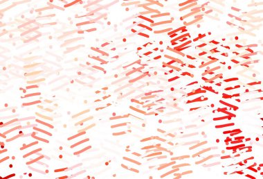 Düz çizgileri olan açık kırmızı vektör düzeni. Çizgilerle modern geometrik soyut çizim. Reklam, kitapçıklar, broşürler için desen.