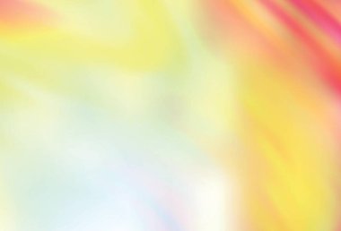 Açık kırmızı, sarı vektör parlak deseni bulanıklaştırdı. Gradyan tasarımlı, soyut, ışıltılı çizimler. Marka kitabı için zarif bir arkaplan.