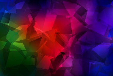 Koyu yeşil, kırmızı vektör eğimli şablon. Gradyanı olan zarif parlak çokgen çizimi. Arkaplanlarınız için desenli desen.