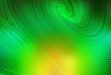 Açık yeşil, wry çizgileri olan sarı vektör düzeni. Renkli çizgileri ve şekilleri olan bir örnek. İş tasarımınız için şablon.