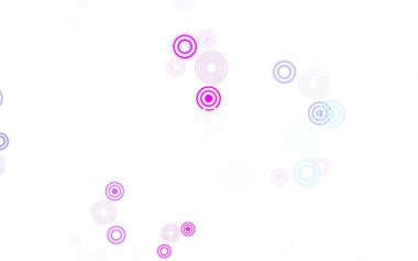 Dairesel ışık çokrenkli vektör şablonu. Renkli su damlaları olan modern soyut çizimler. Fütürist reklamlar ve kitapçıklar için şablon.