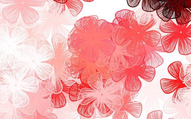 Açık Pembe, kırmızı vektör soyut deseni ve çiçekleri Origami tarzında karalamak. İşiniz için en iyi tasarım..