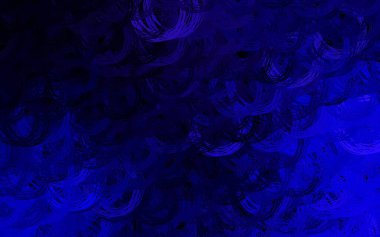 Eğri çizgileri olan koyu mor vektör deseni. Yaratıcı illüstrasyon, yarım tonlu ve eğimli. Broşürler, broşürler için doku.