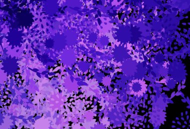 Açık Mor, Memphis şekilli pembe vektör arkaplan. Rastgele şekillerle soyut tarzda dekoratif tasarım. Kartvizitiniz için modern tasarım.