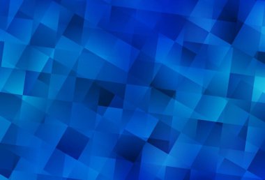 Eşkenar dörtgenli hafif BLUE vektör arkaplanı. Renkli dikdörtgenleri olan bir resim. Şablon bir arkaplan olarak kullanılabilir.